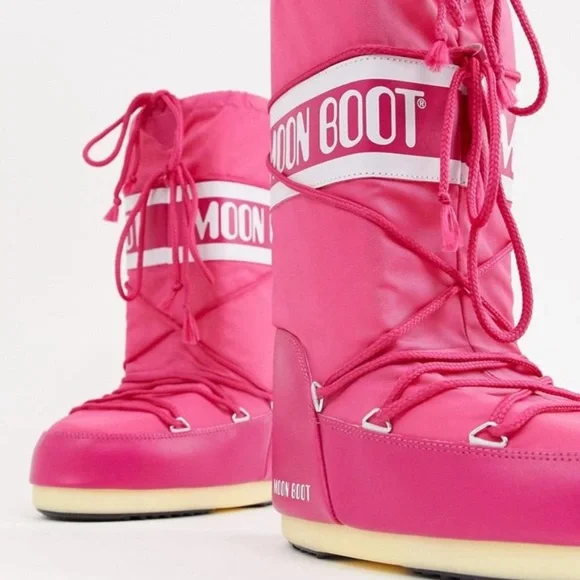 MOON BOOT ピンク EU36/38 ICON PINK NYLON BOOTS | Moon Boot®